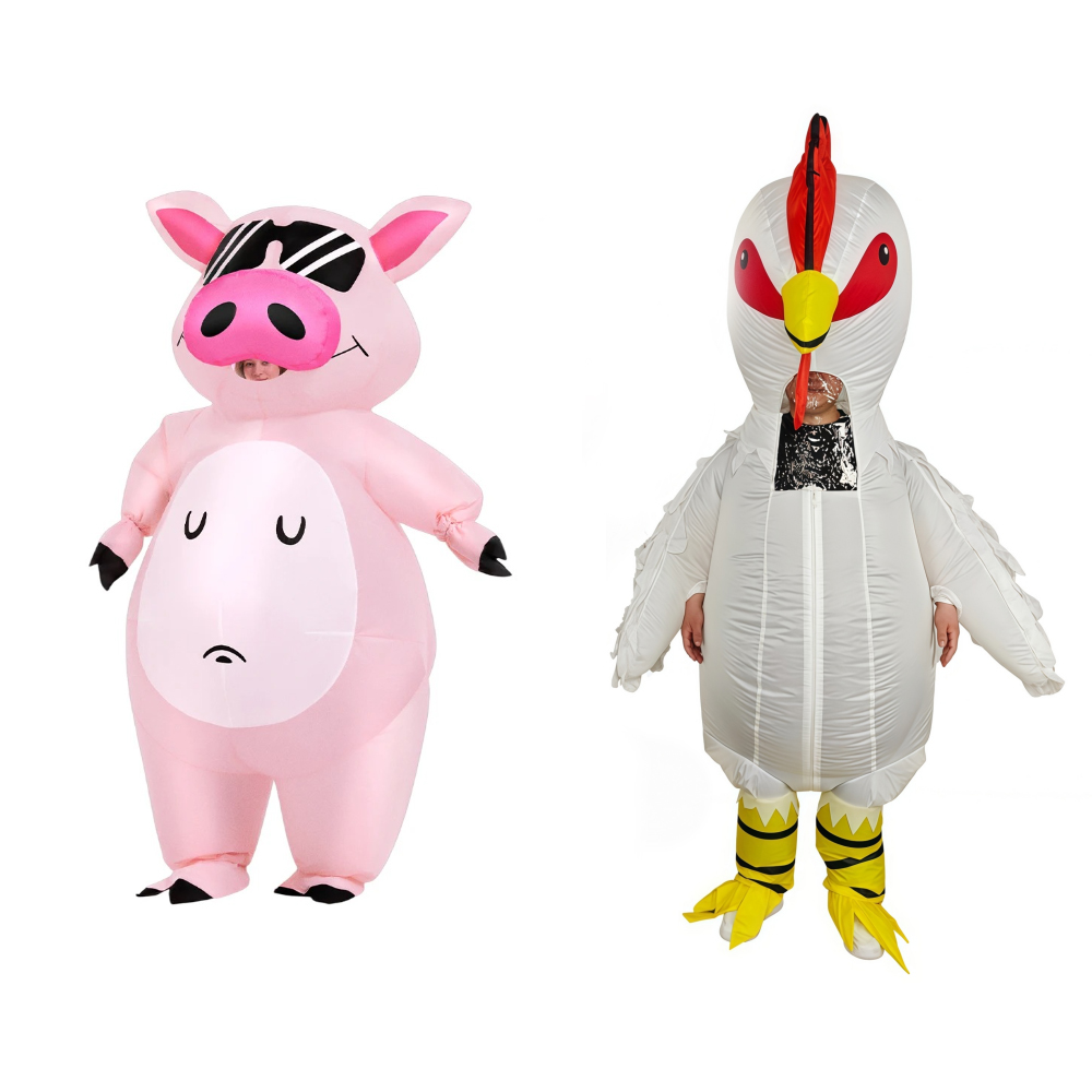 Suits - Costume Gonfiabile da Maialino Cartoon, Abito