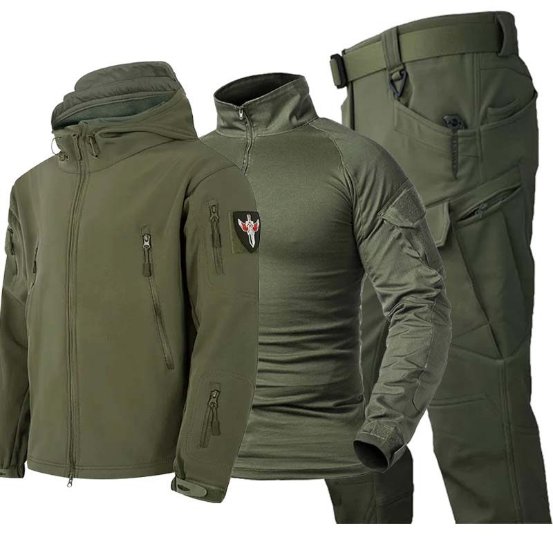 Tactical Military Shirt Cargo - Set Tattico Mimetico da Uomo 3