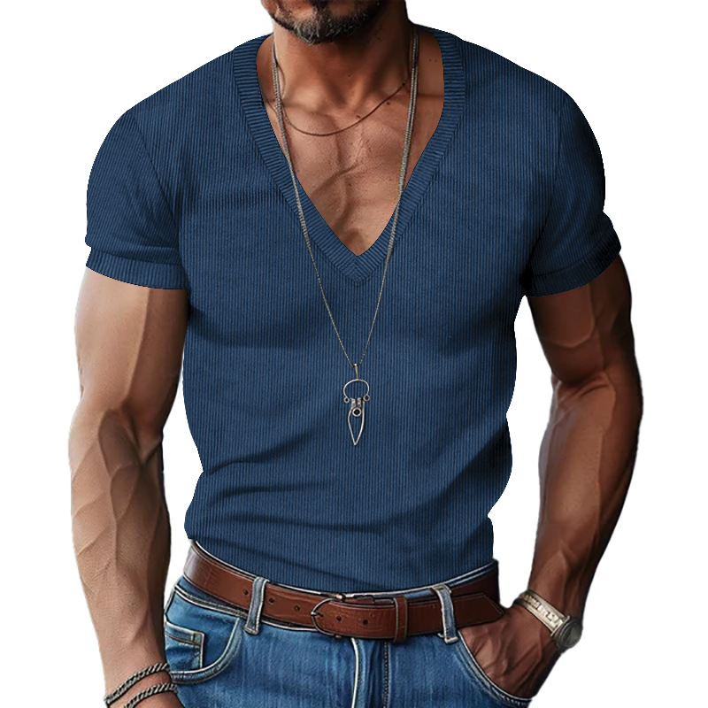 T-Shirt Estiva da Uomo in Cord - Corduroy Button Up Shirt Men recensione e prezzo
