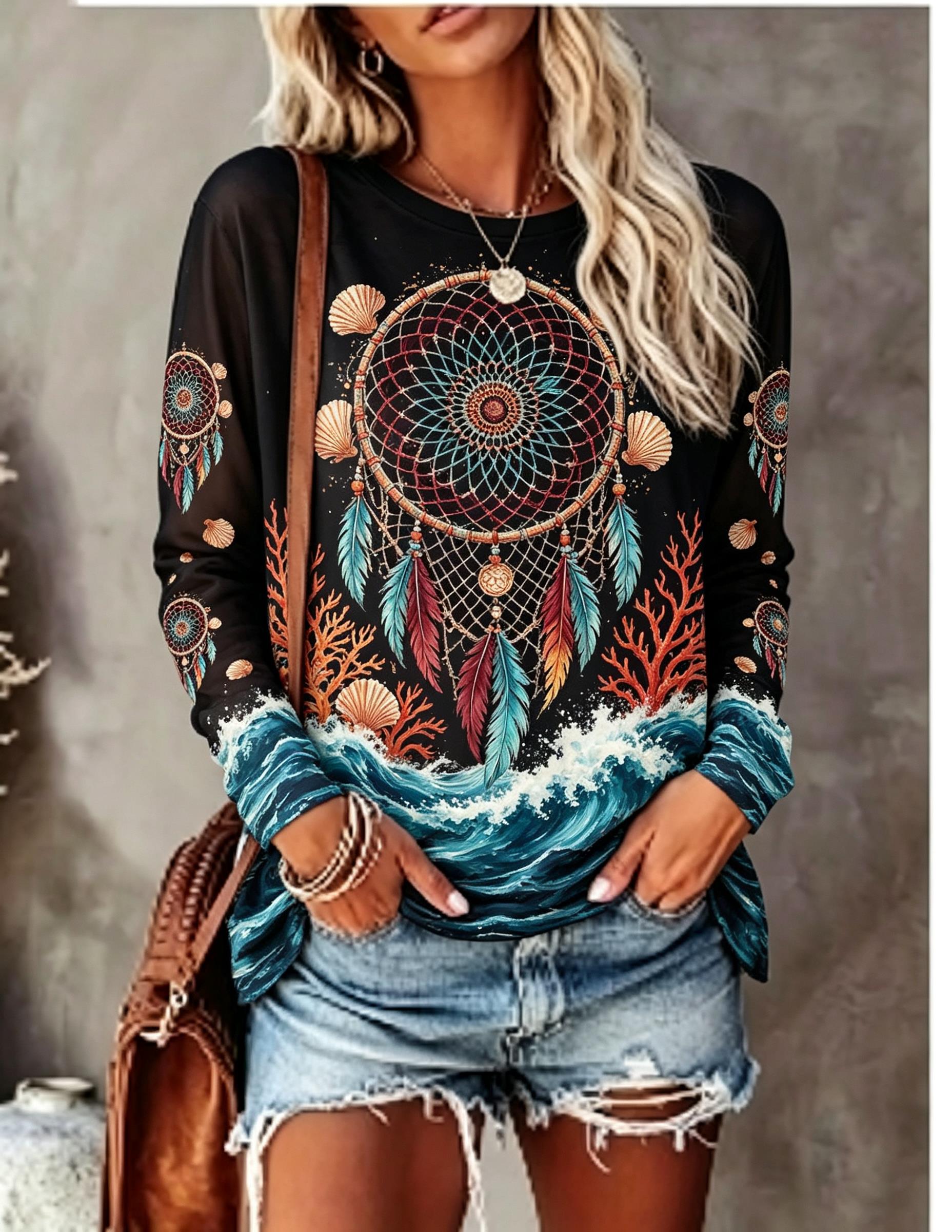 T-shirt da donna a maniche lun - T-Shirts recensione e prezzo