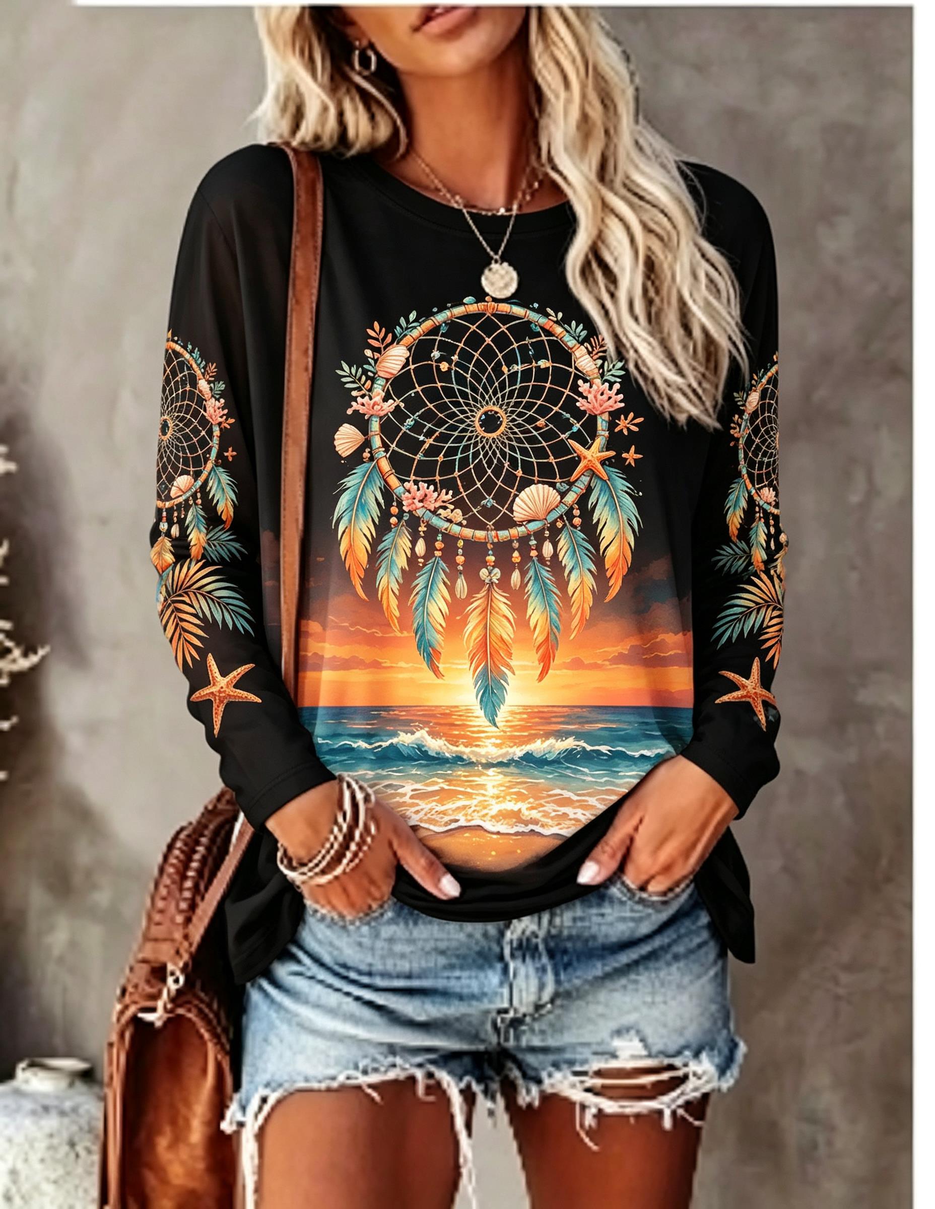 T-shirt da donna a maniche lun - T-Shirts recensione e prezzo