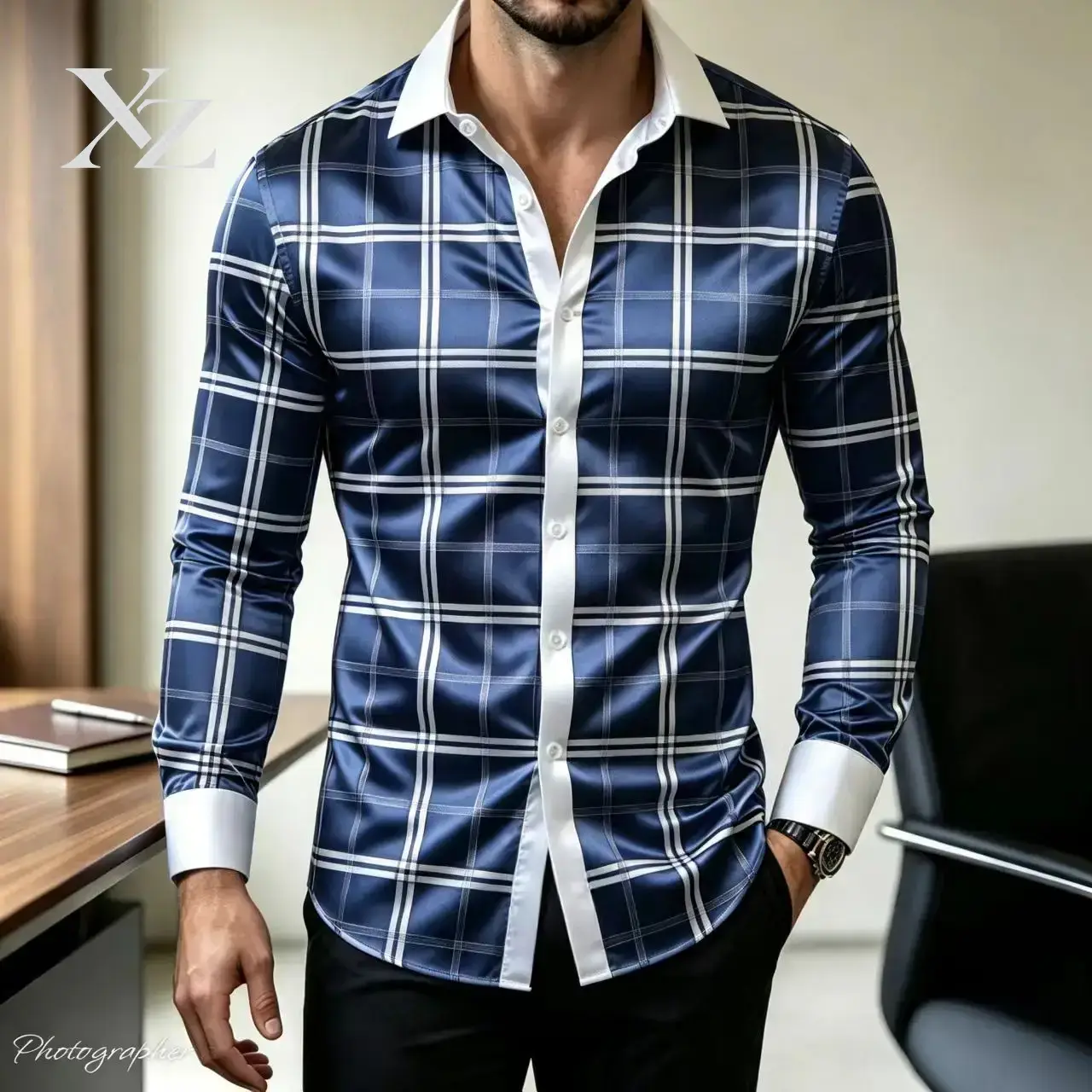 Camicia elegante a maniche lun - Mens Satin Silk Dress Shirt recensione e prezzo
